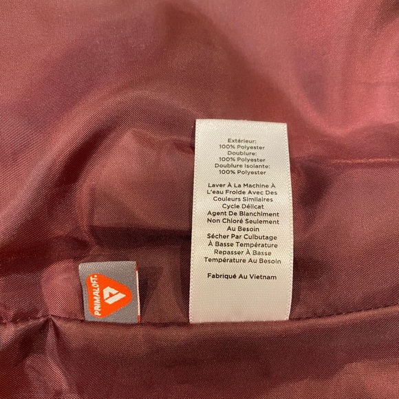 Talbots Vest Size XS Petite Pink Shiny Quilted Full Zip - Picture 9 of 13